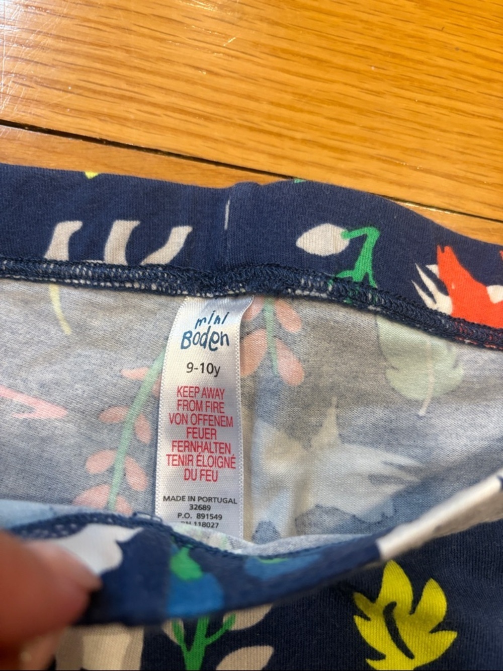 Kids Navy Dino Print Stretch Shorts - Picture 2 of 2